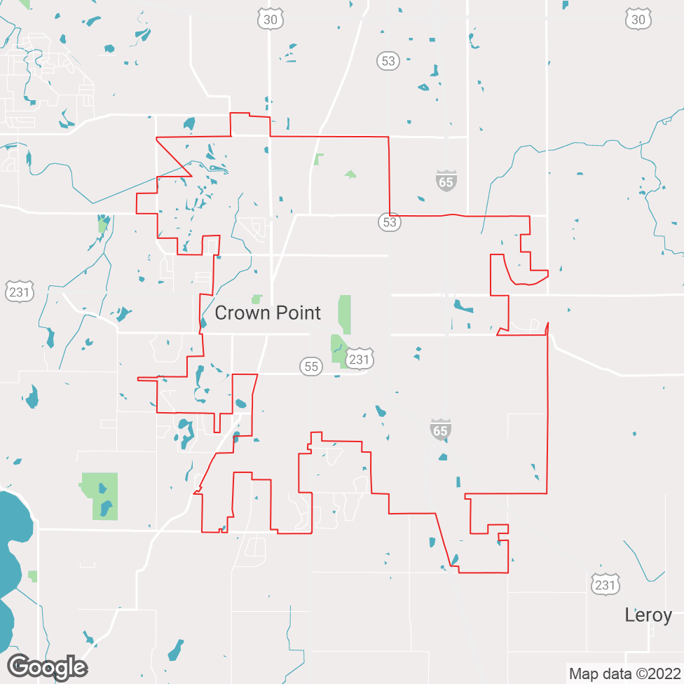 Crown Point map