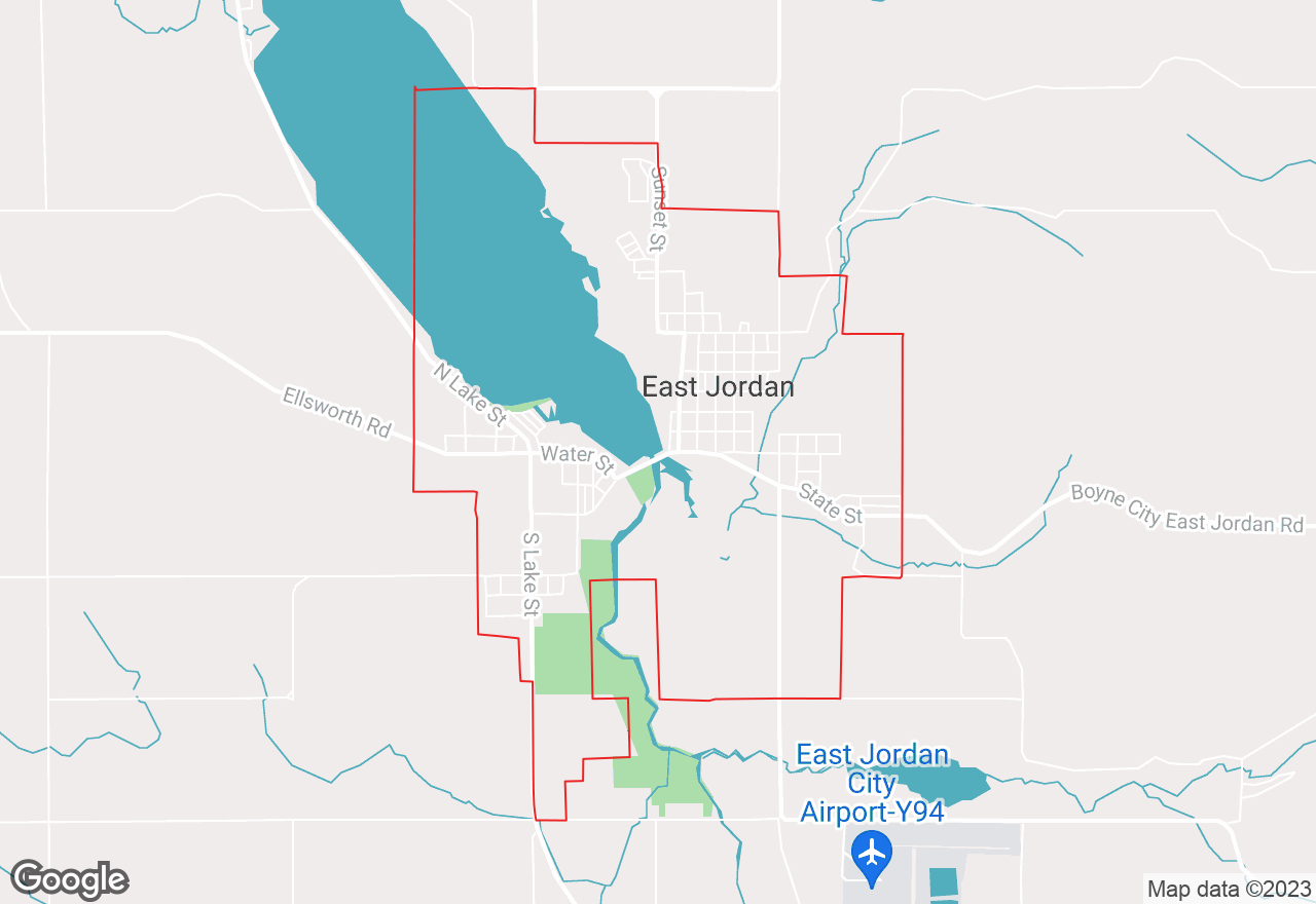 East Jordan map