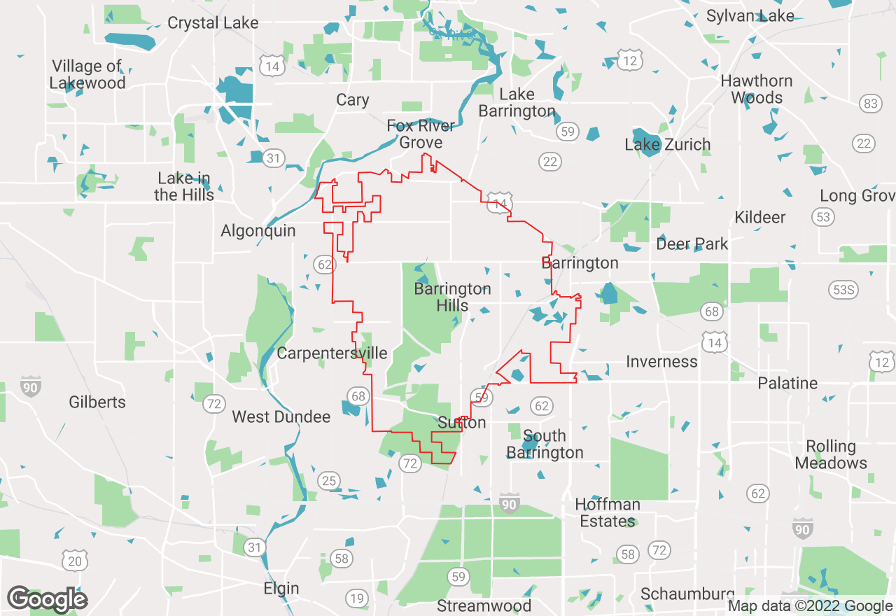 Barrington Hills map