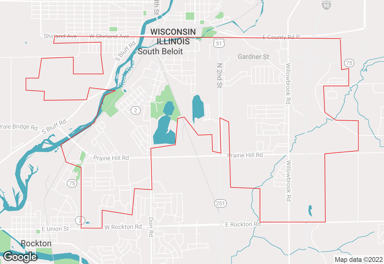 South Beloit map