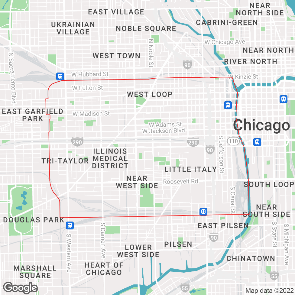 West Loop map