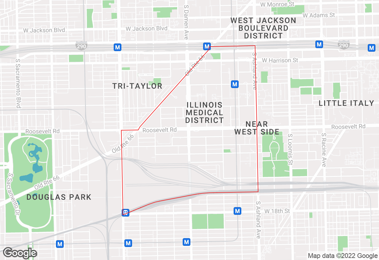 Illinois Medical District map