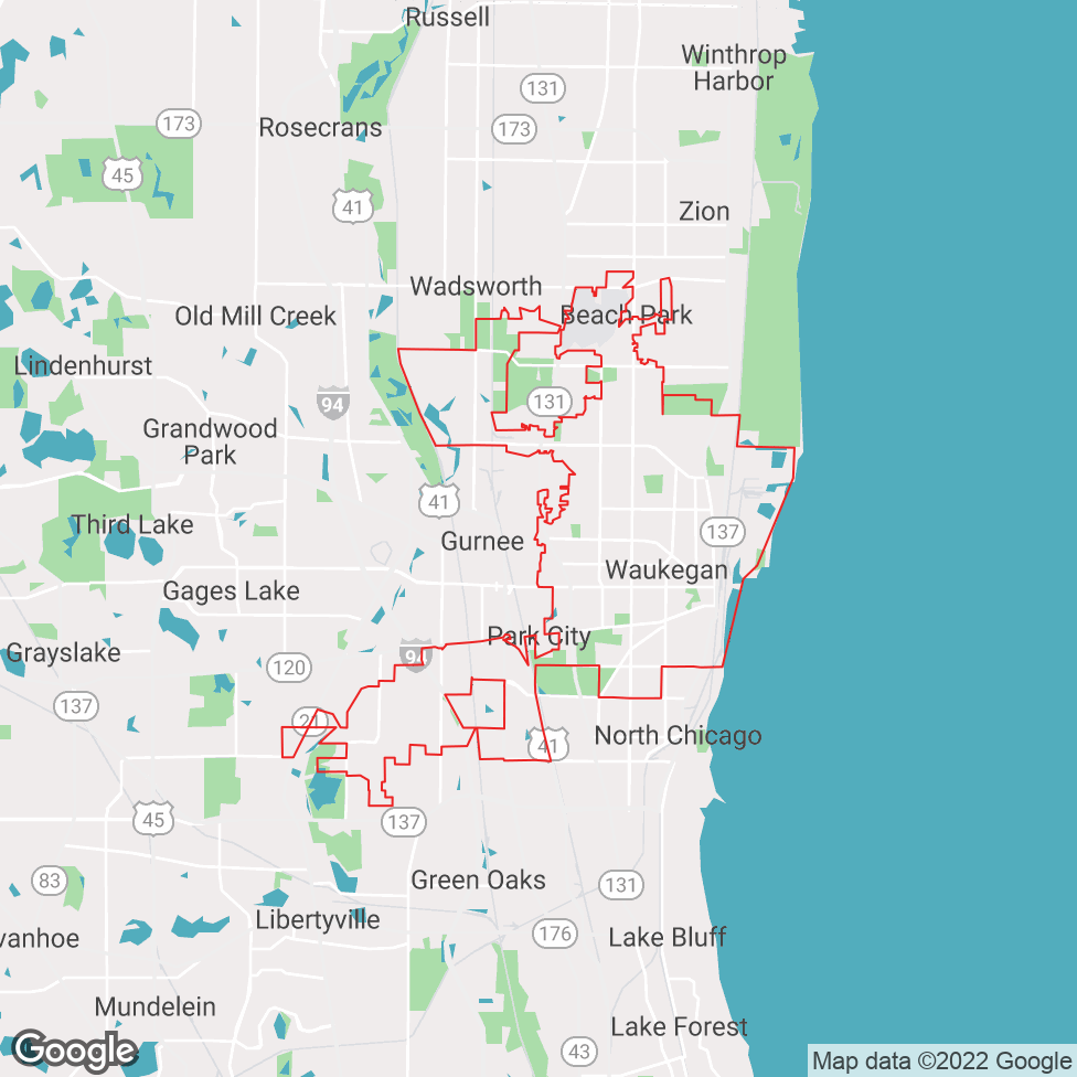 Waukegan map