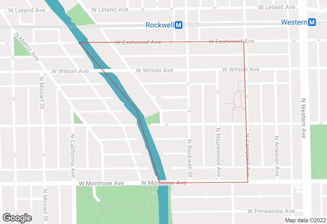 Ravenswood Gardens map