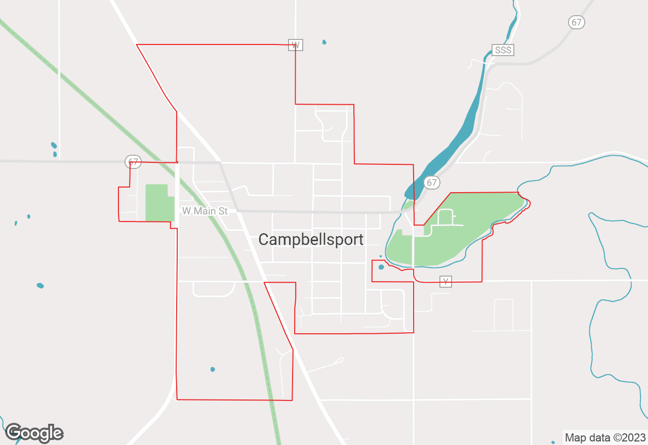 Campbellsport map