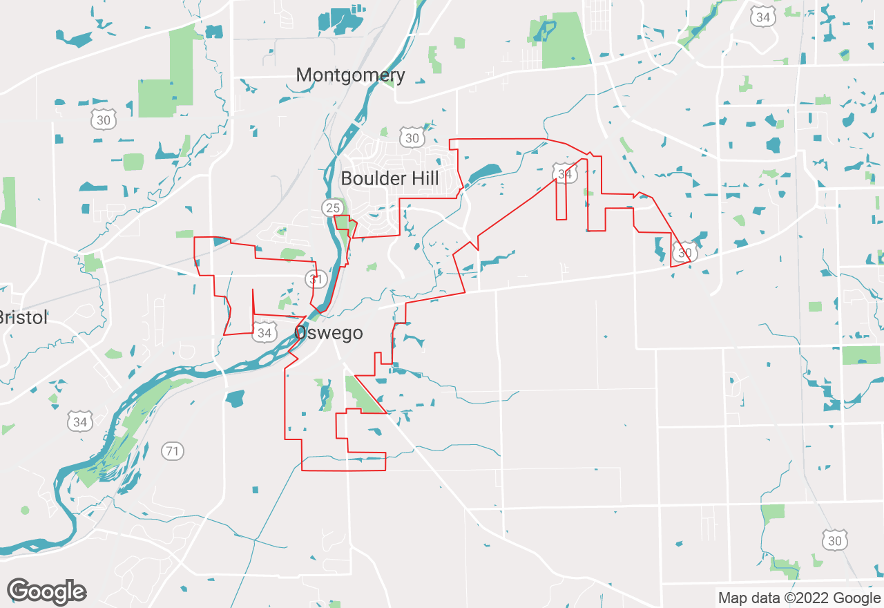 Oswego map