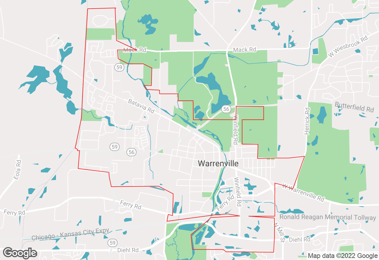 Warrenville map