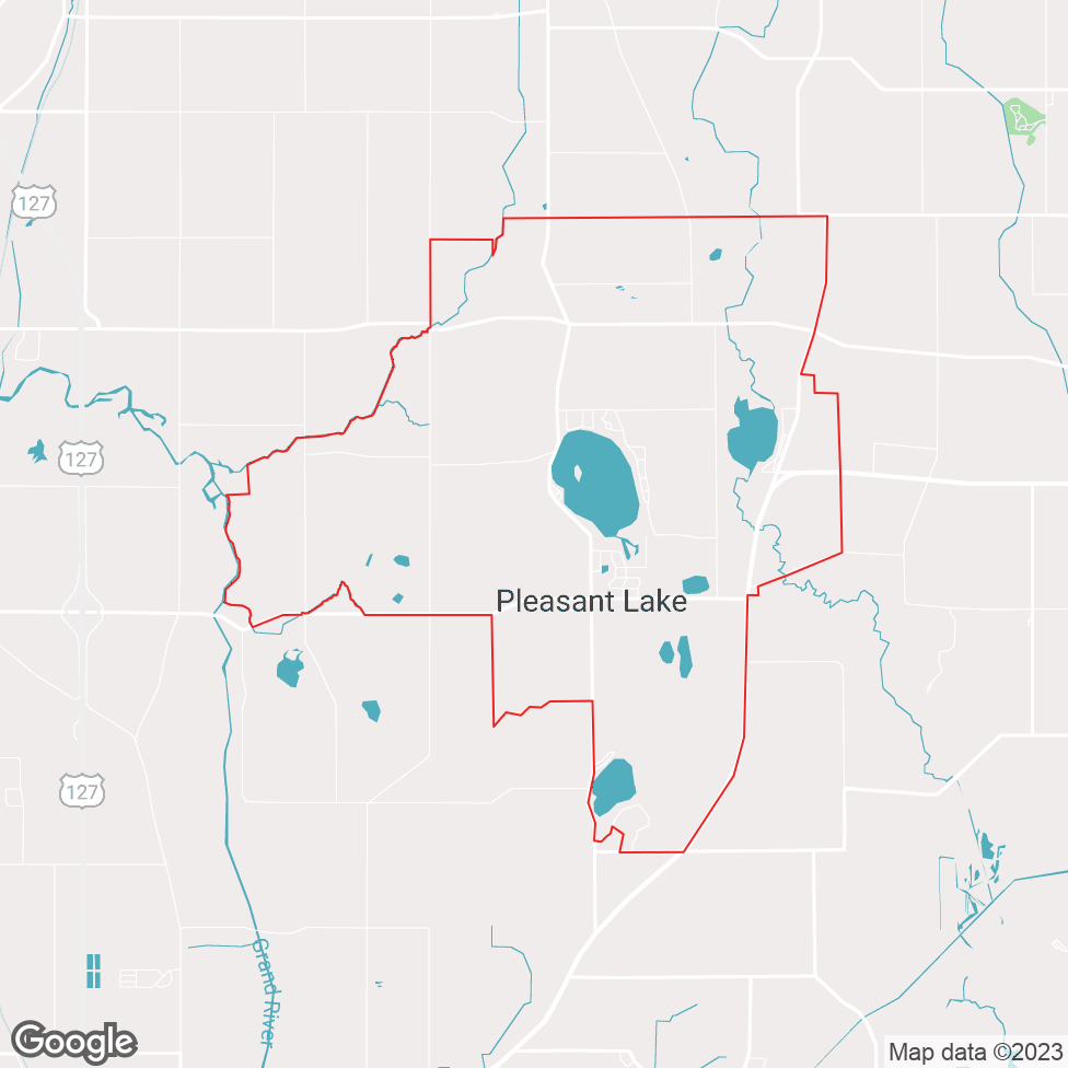 Pleasant Lake map