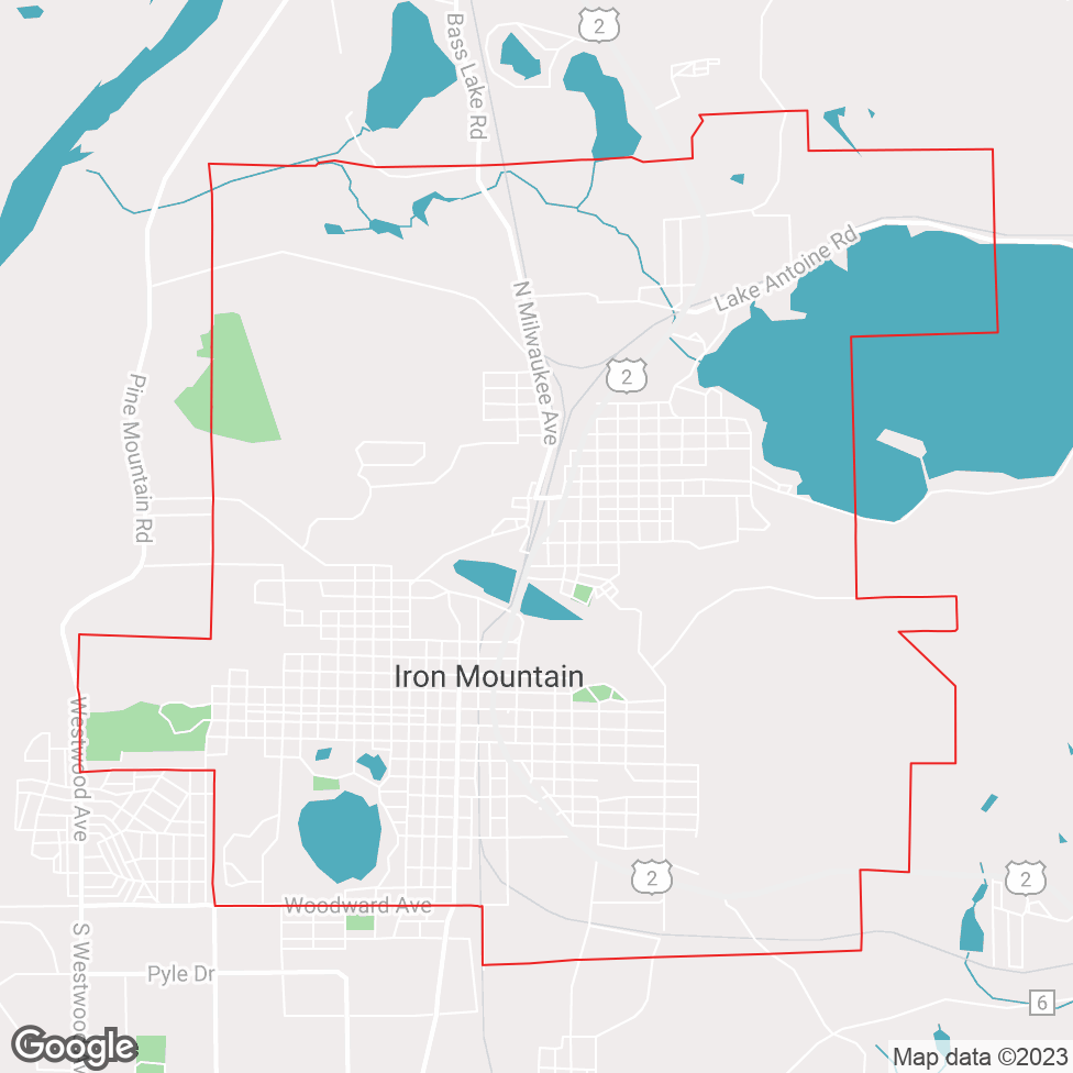 Iron Mountain map