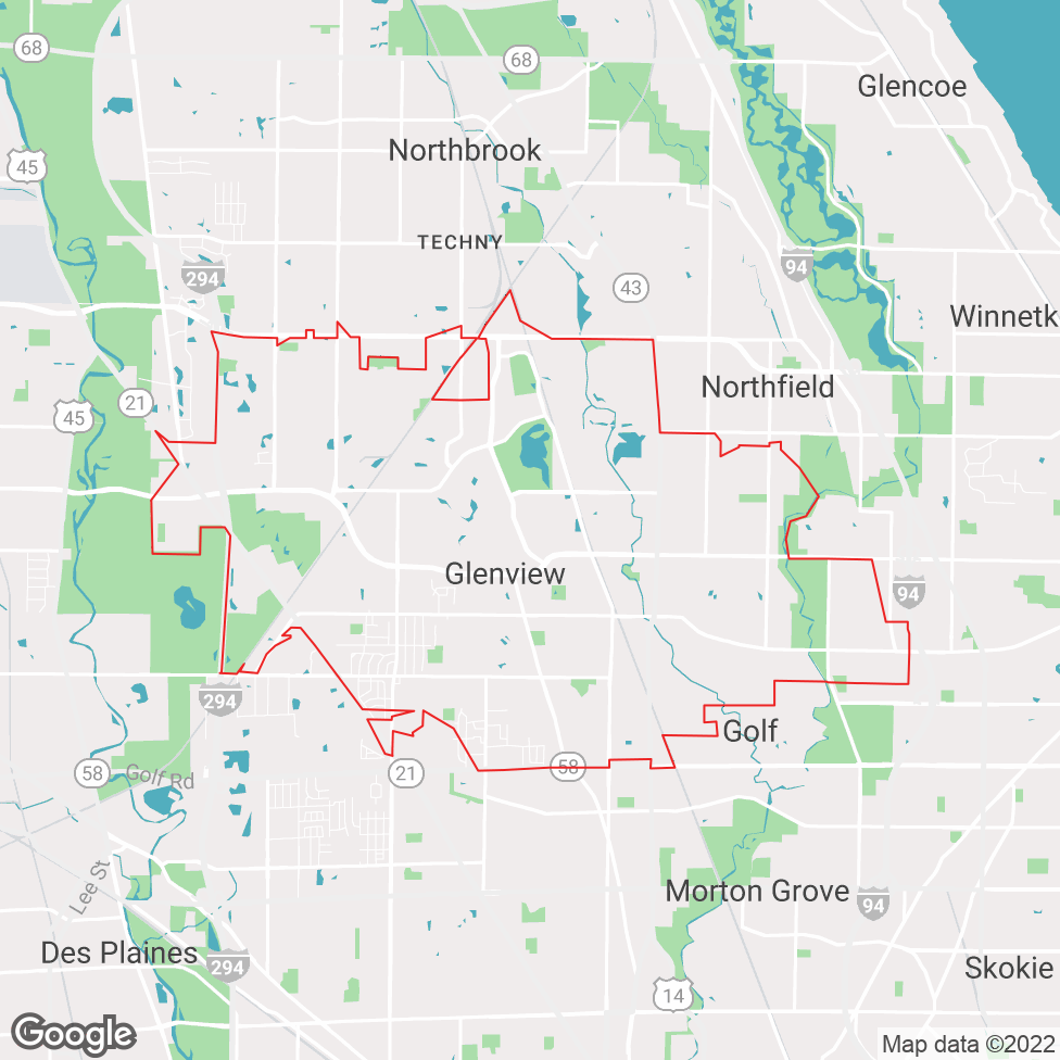 Glenview map