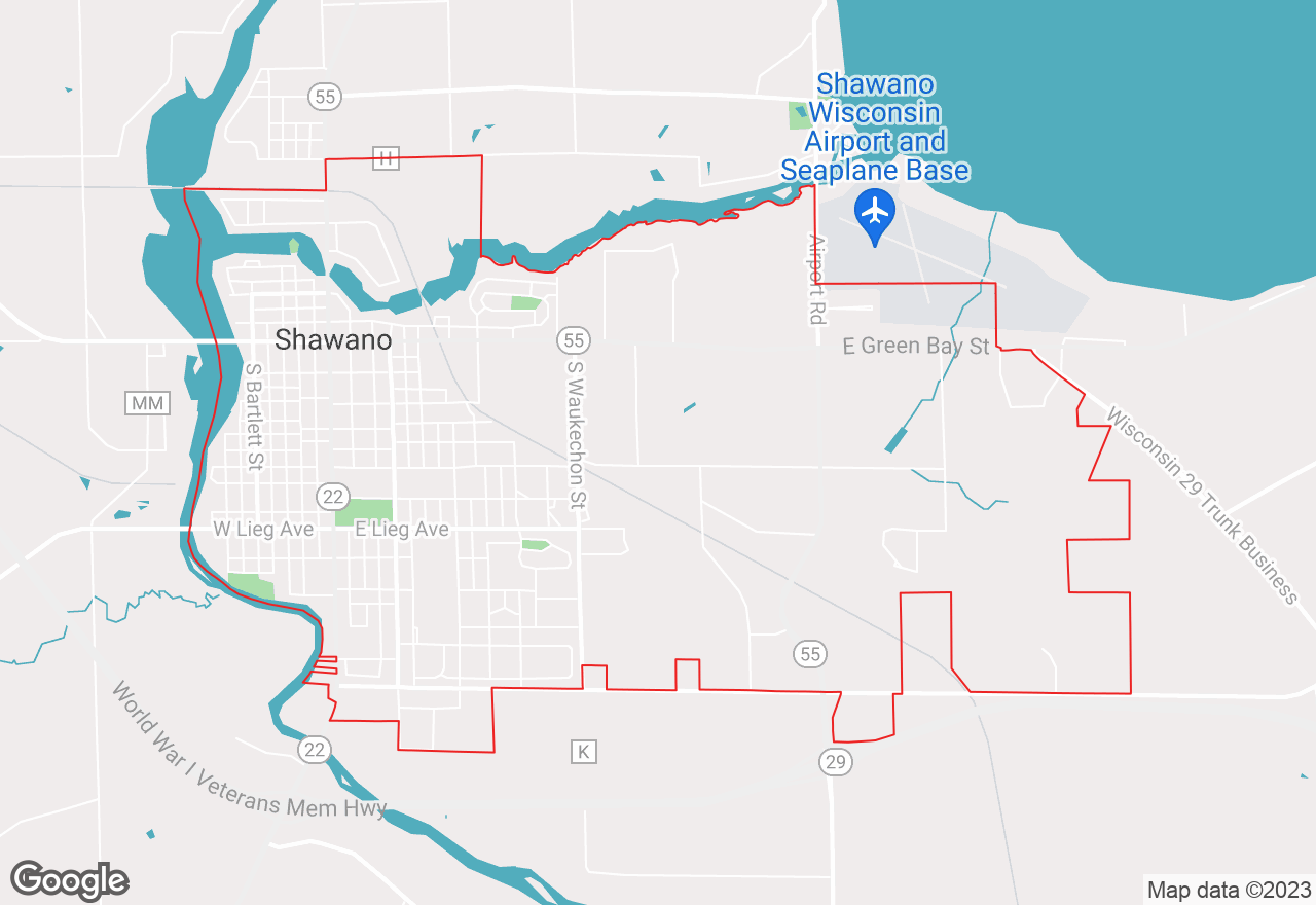 Shawano map