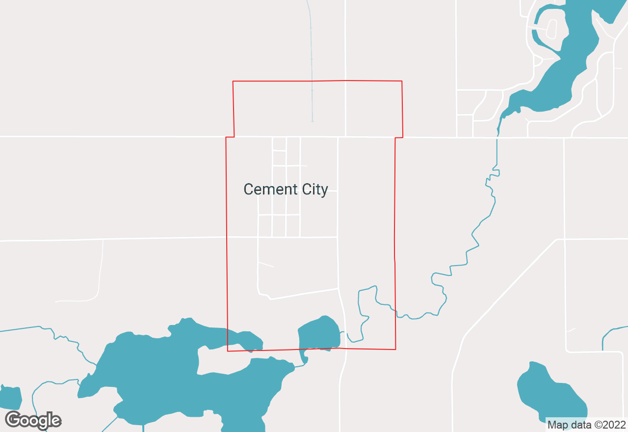 Cement City map