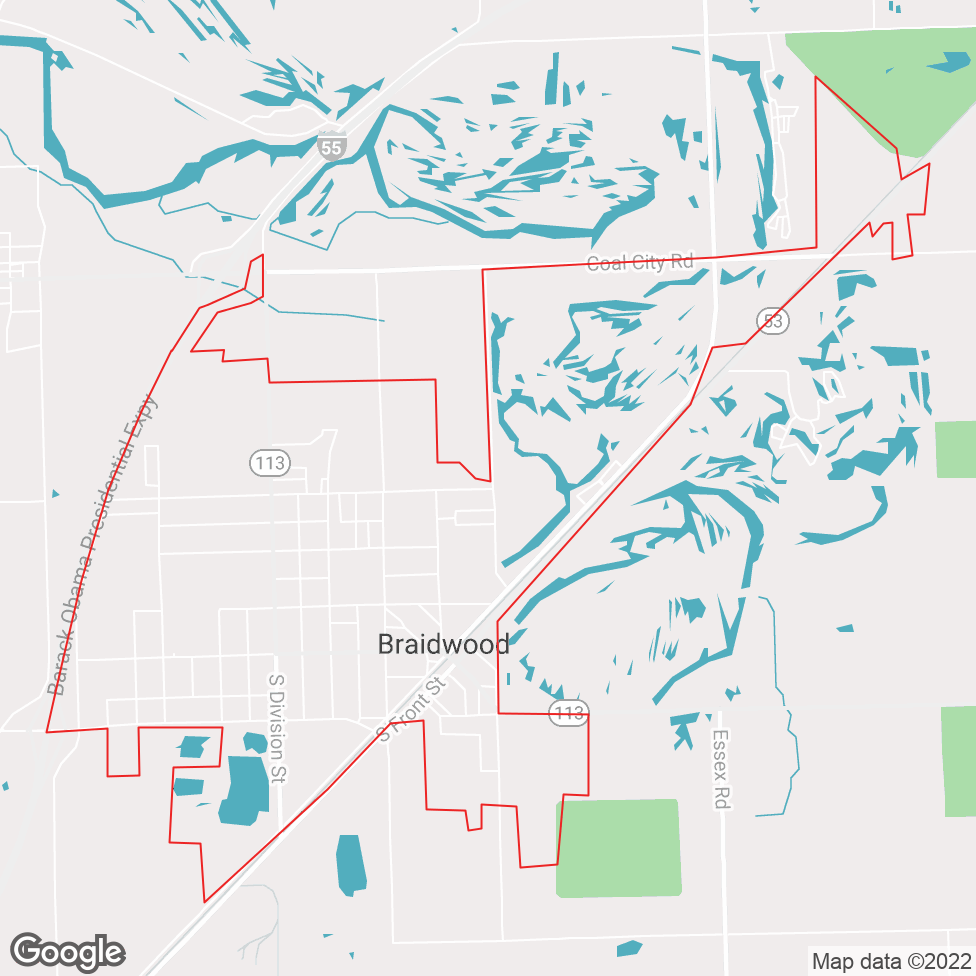 Braidwood map