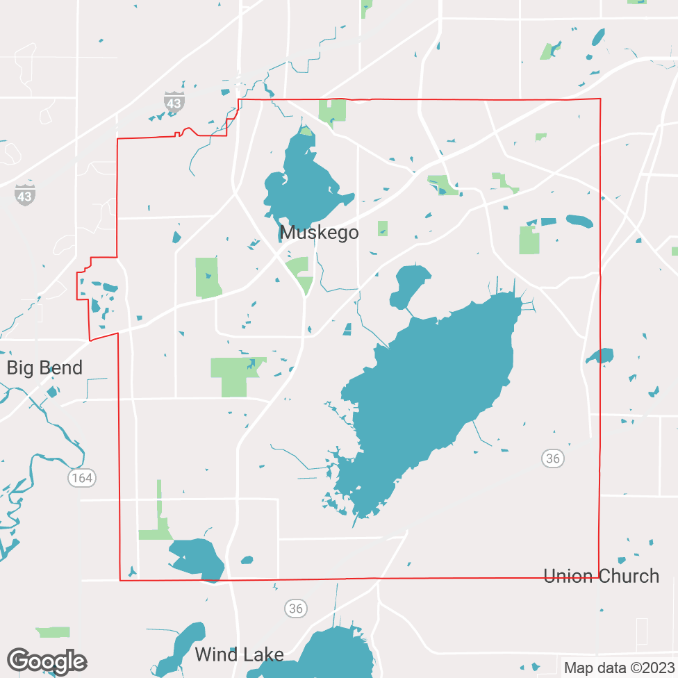 Muskego map