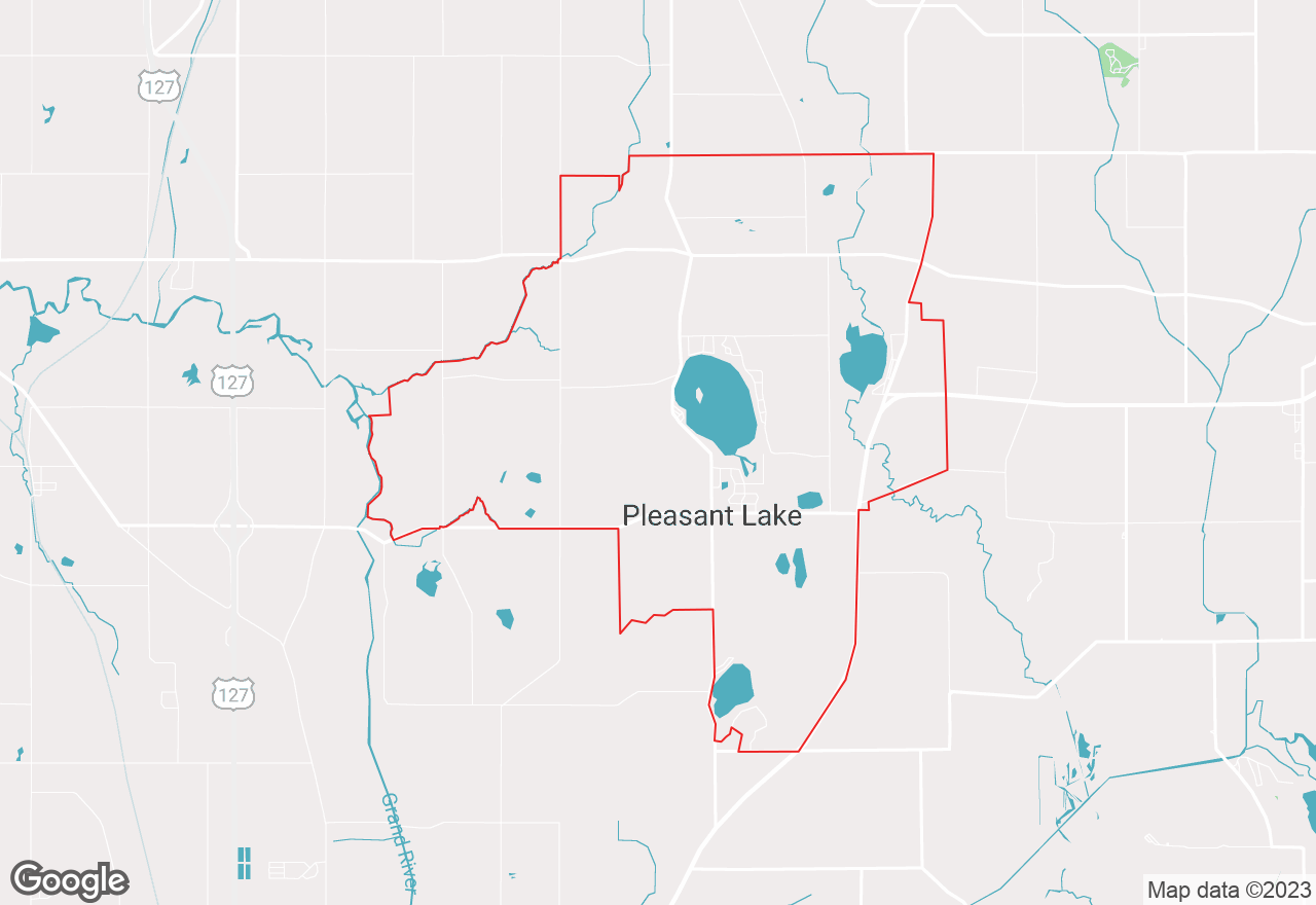 Pleasant Lake map