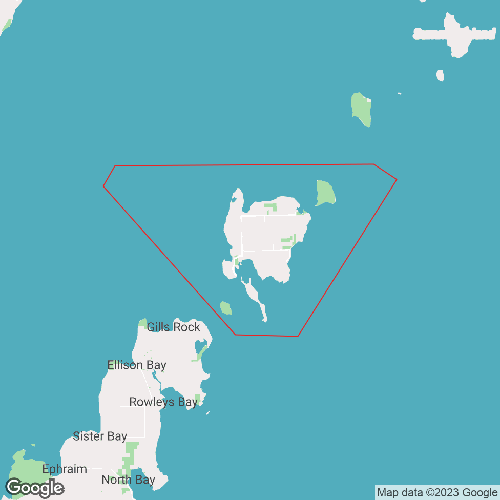 Washington Island map