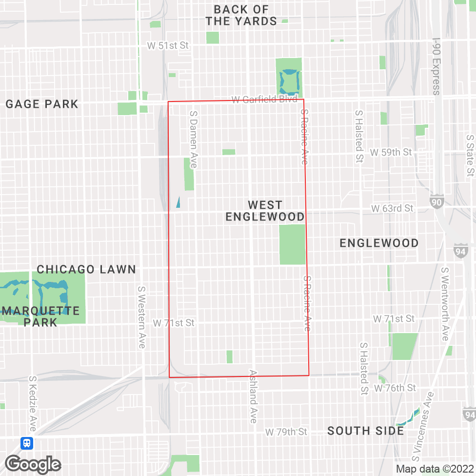 West Englewood map