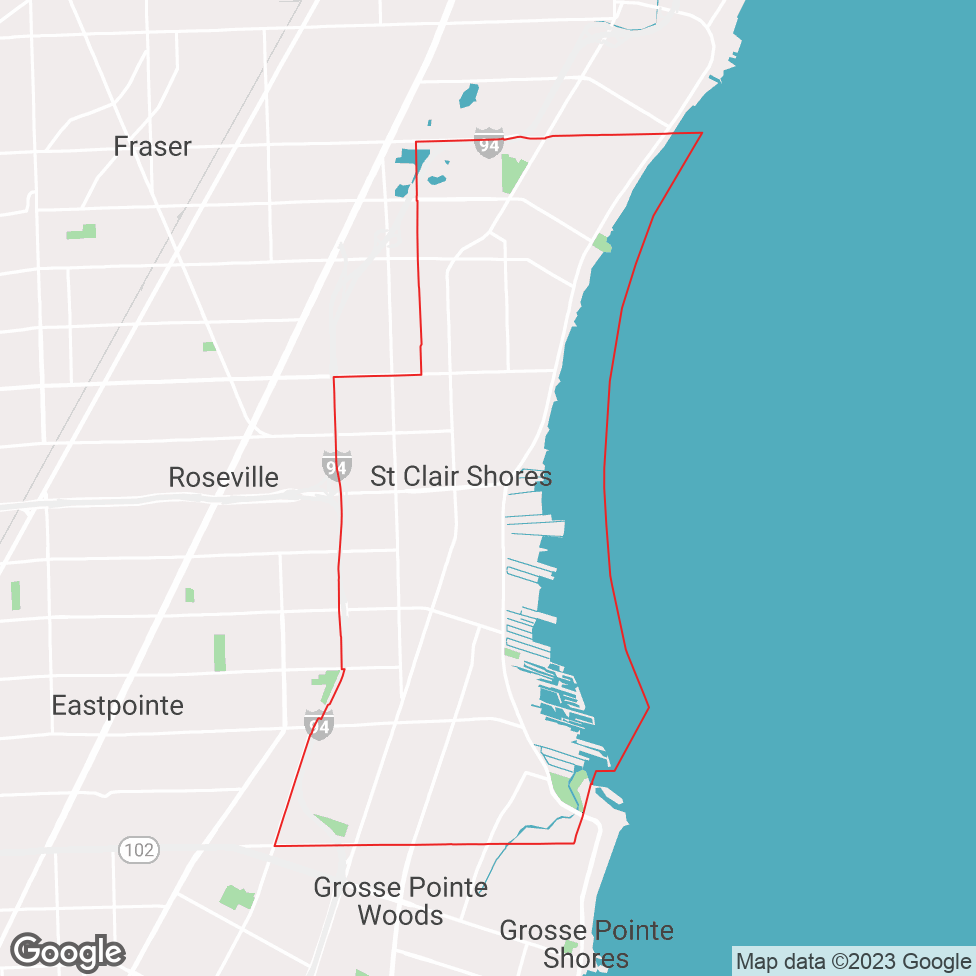 St. Clair Shores map