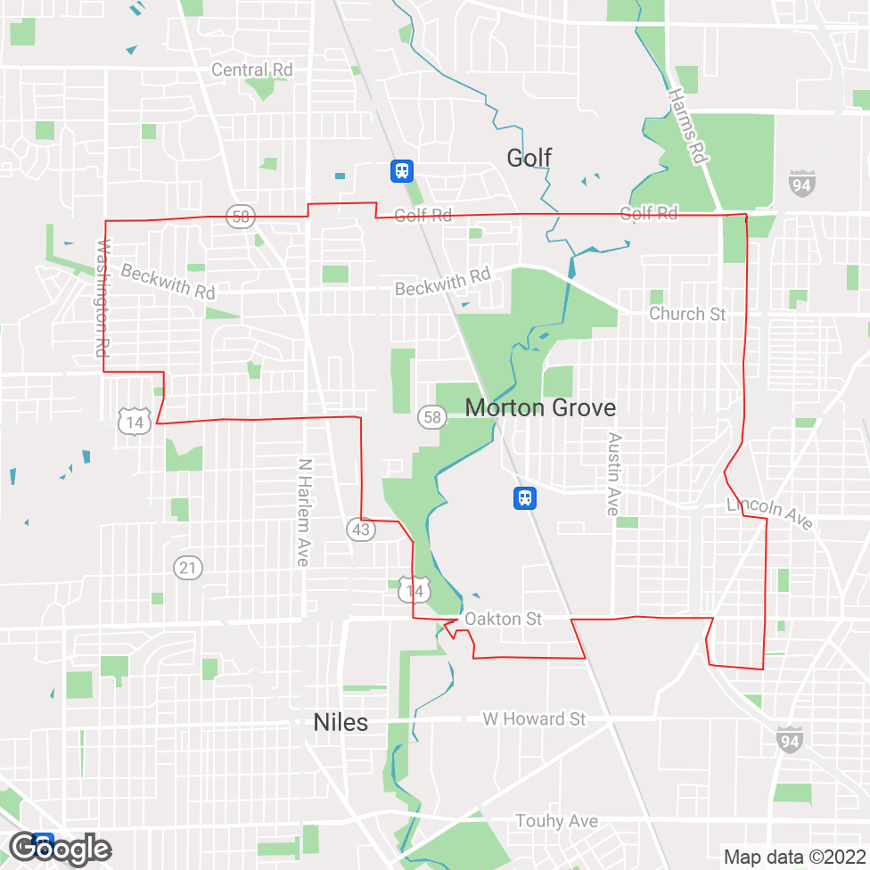 Morton Grove map