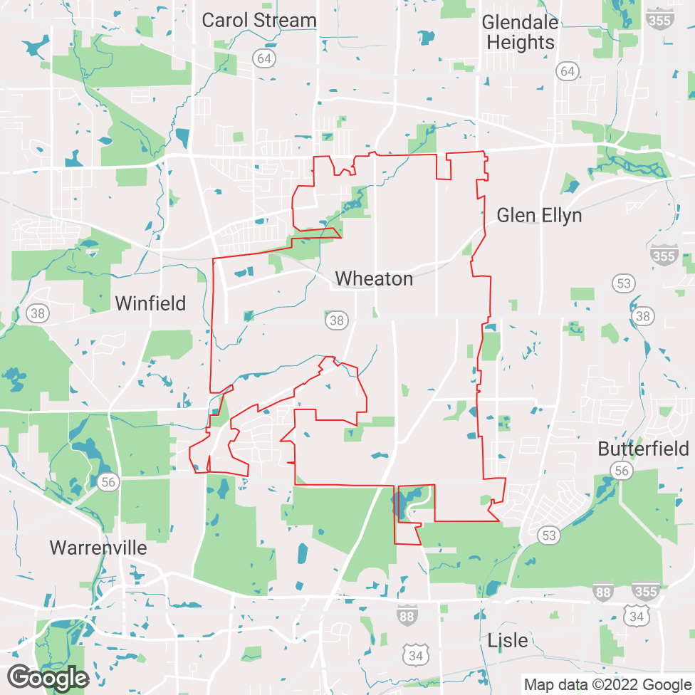 Wheaton map