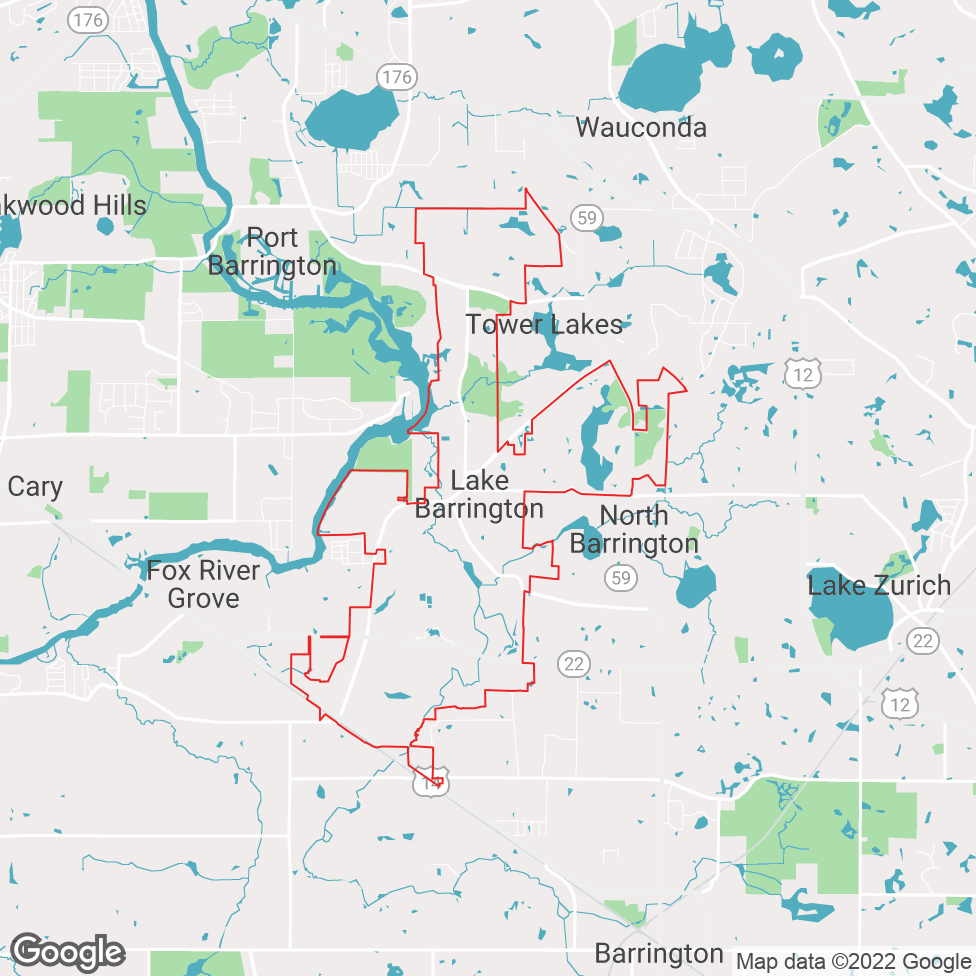 Lake Barrington map