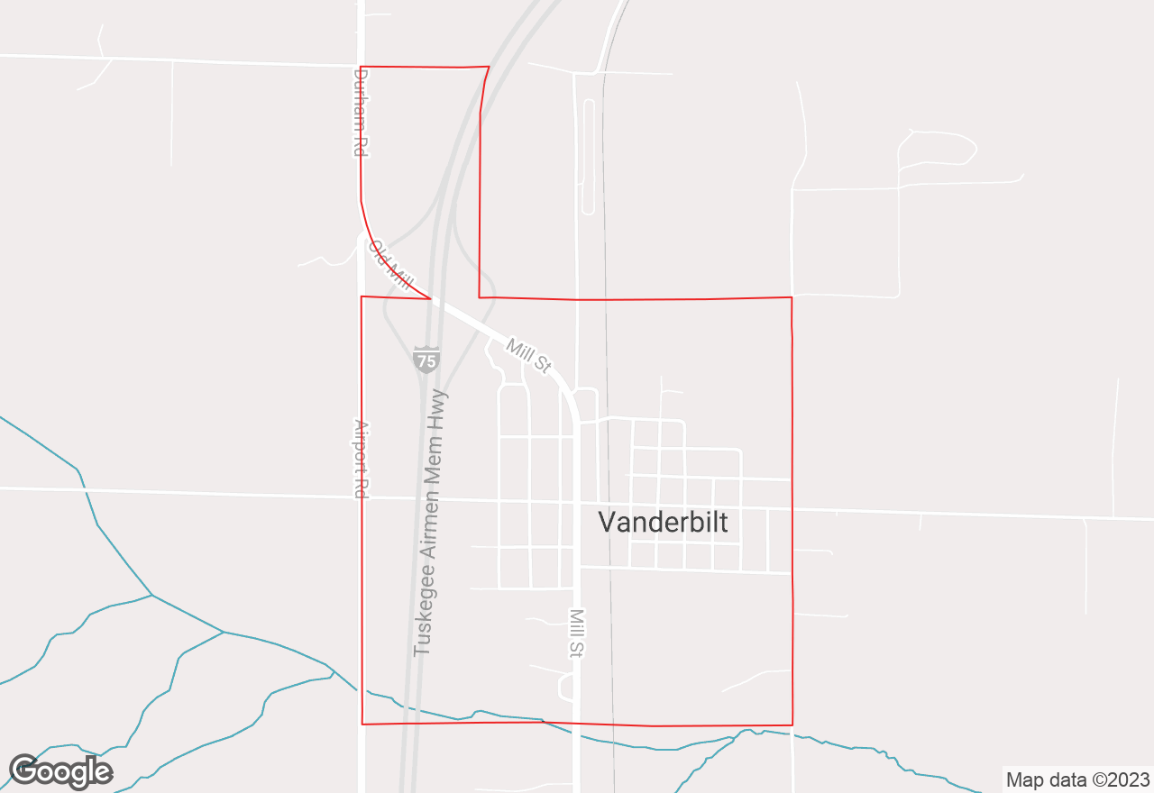 Vanderbilt map