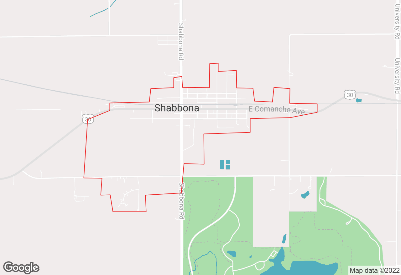 Shabbona map