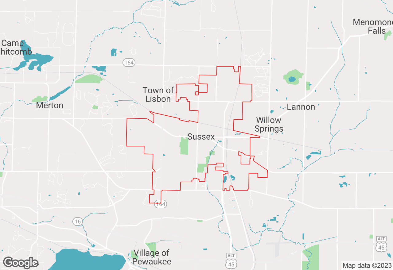 Sussex map