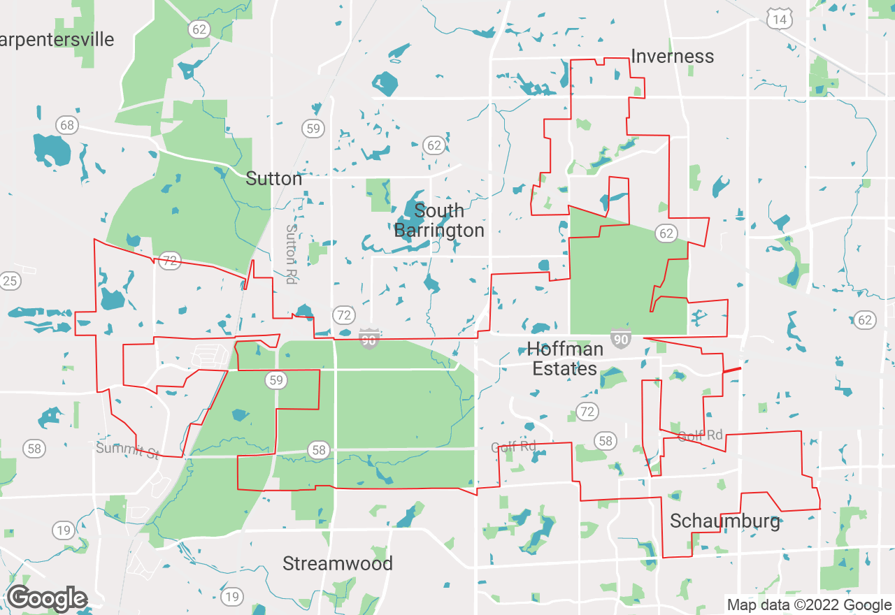 Hoffman Estates map