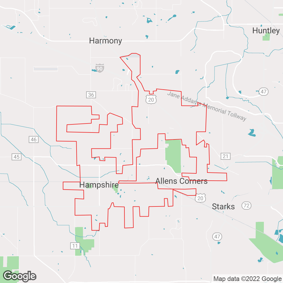 Hampshire map