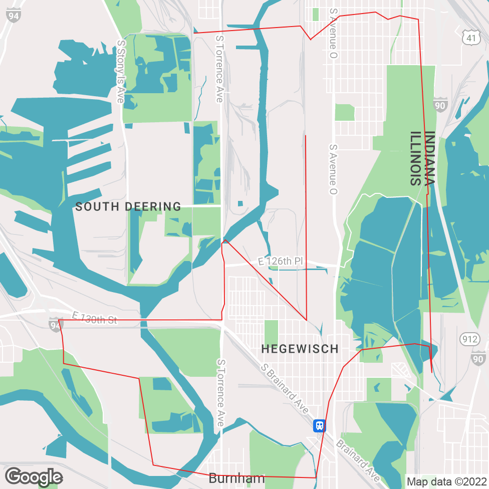 South Deering map