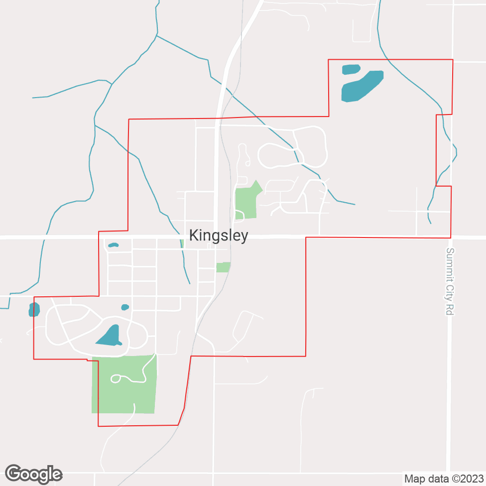 Kingsley map