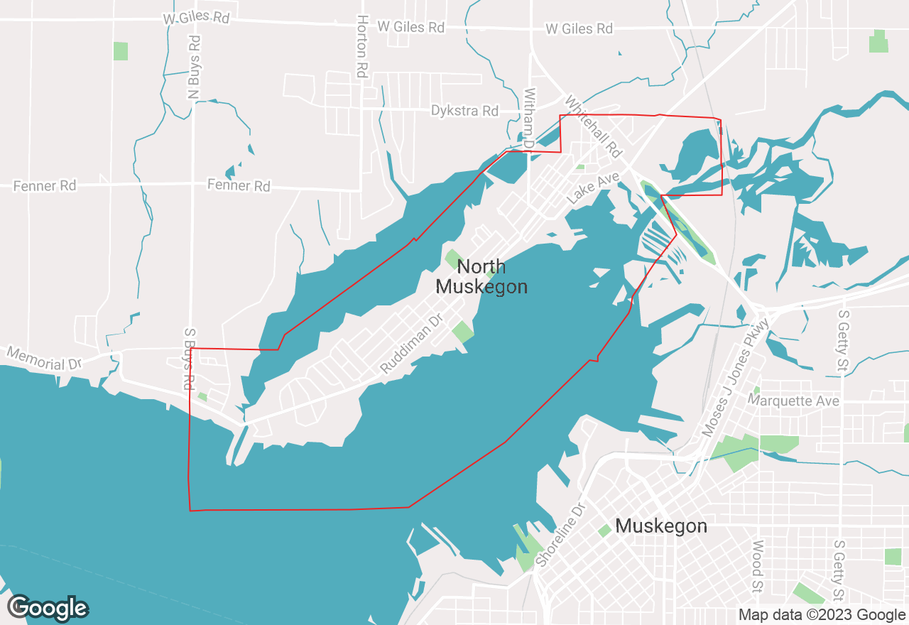 North Muskegon map