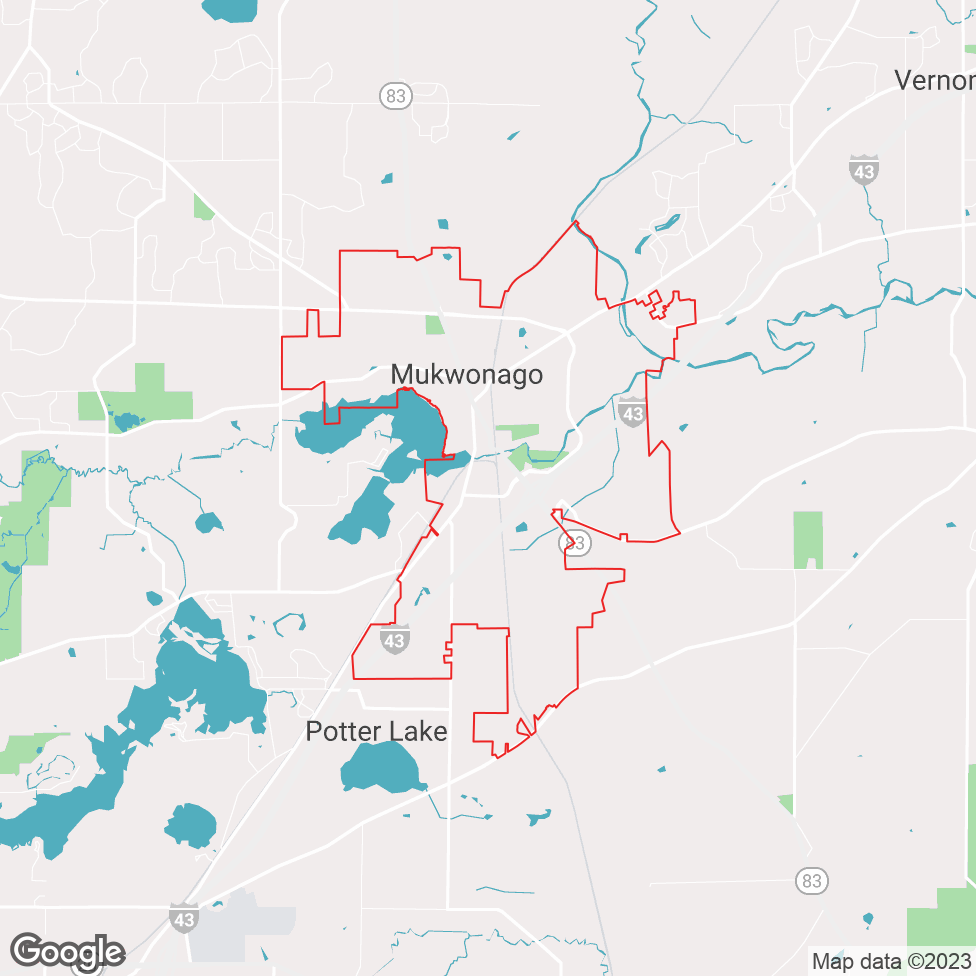 Mukwonago map