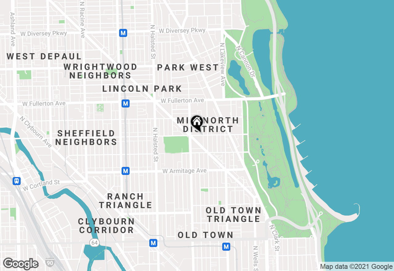 Map of 540 West Webster Avenue