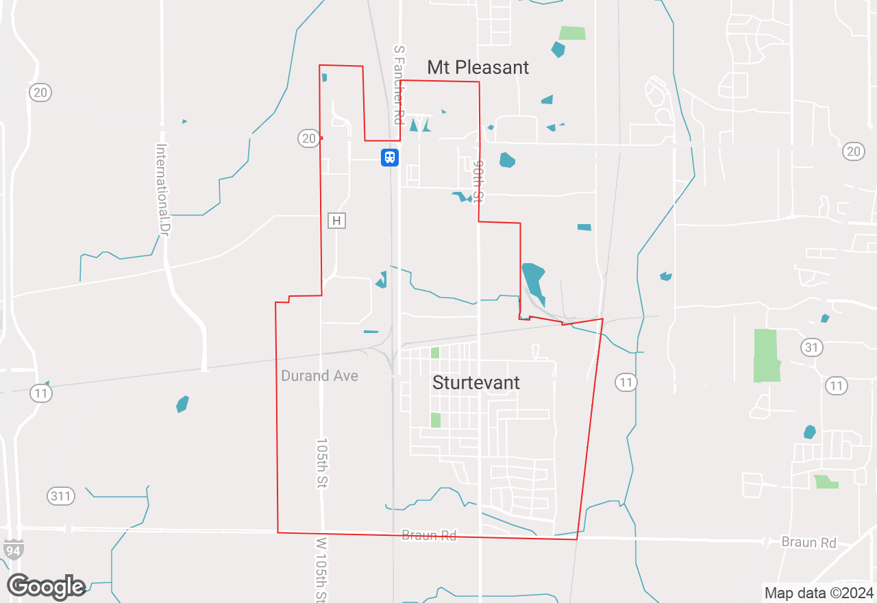 Sturtevent map