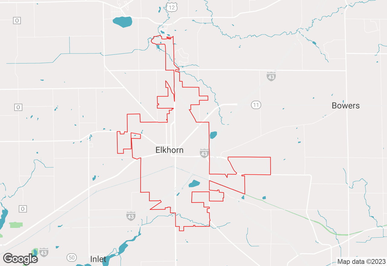 Elkhorn map