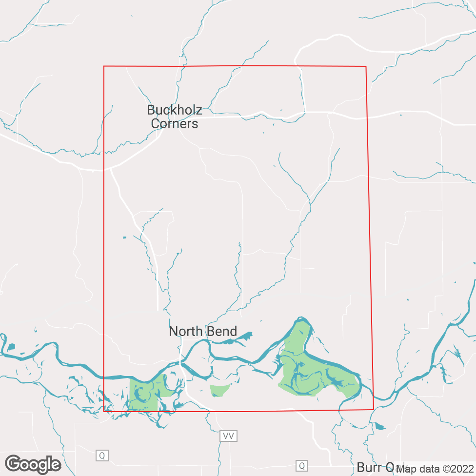 North Bend map