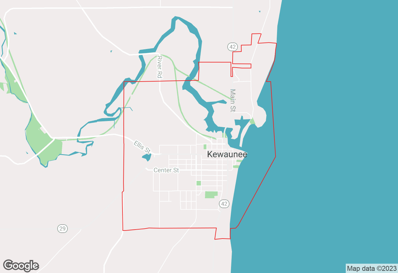 Kewaunee map