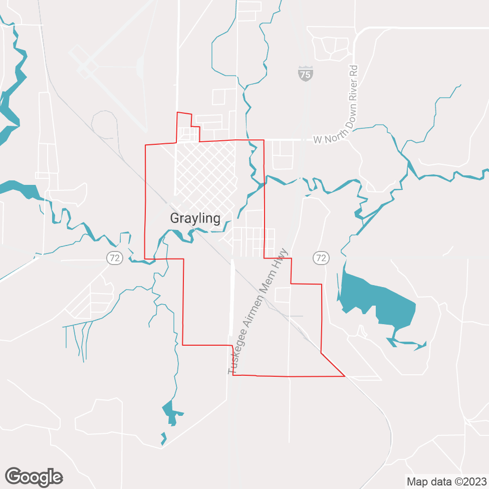 Grayling map