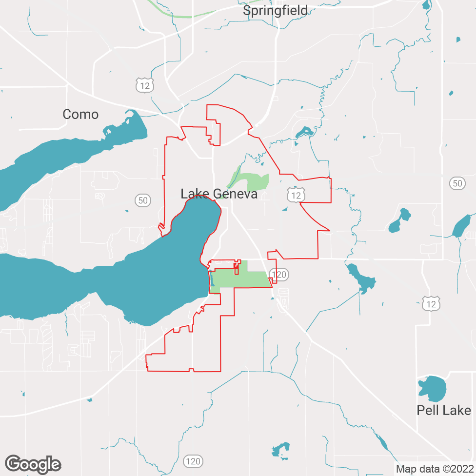 Lake Geneva map