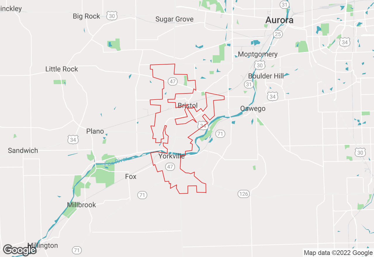 Yorkville map