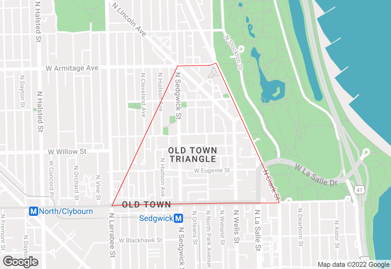 Old Town Triangle map