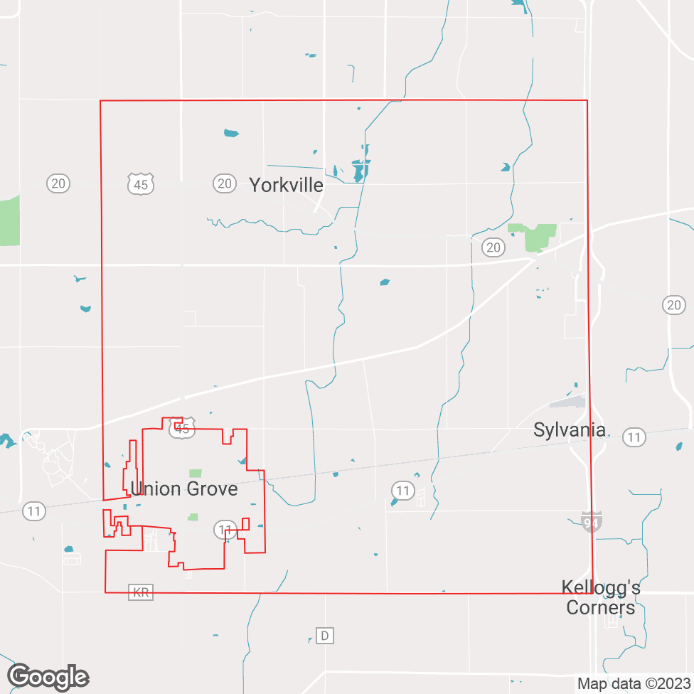 Yorkville map