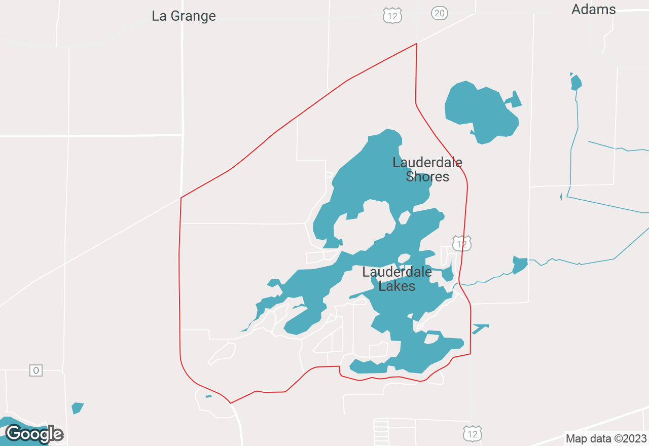 Lauderdale Lakes map