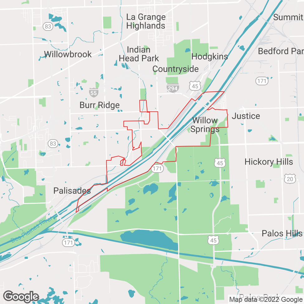 Willow Springs map