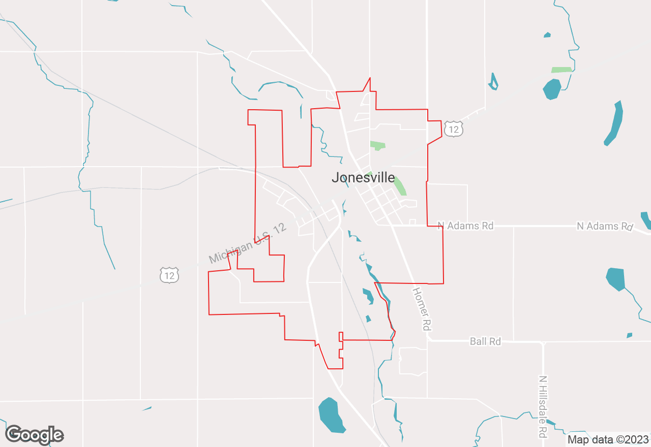 Jonesville map