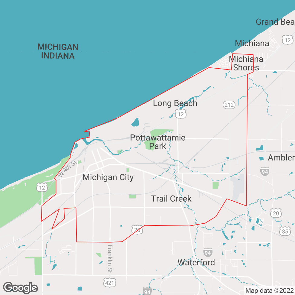 Michigan City map