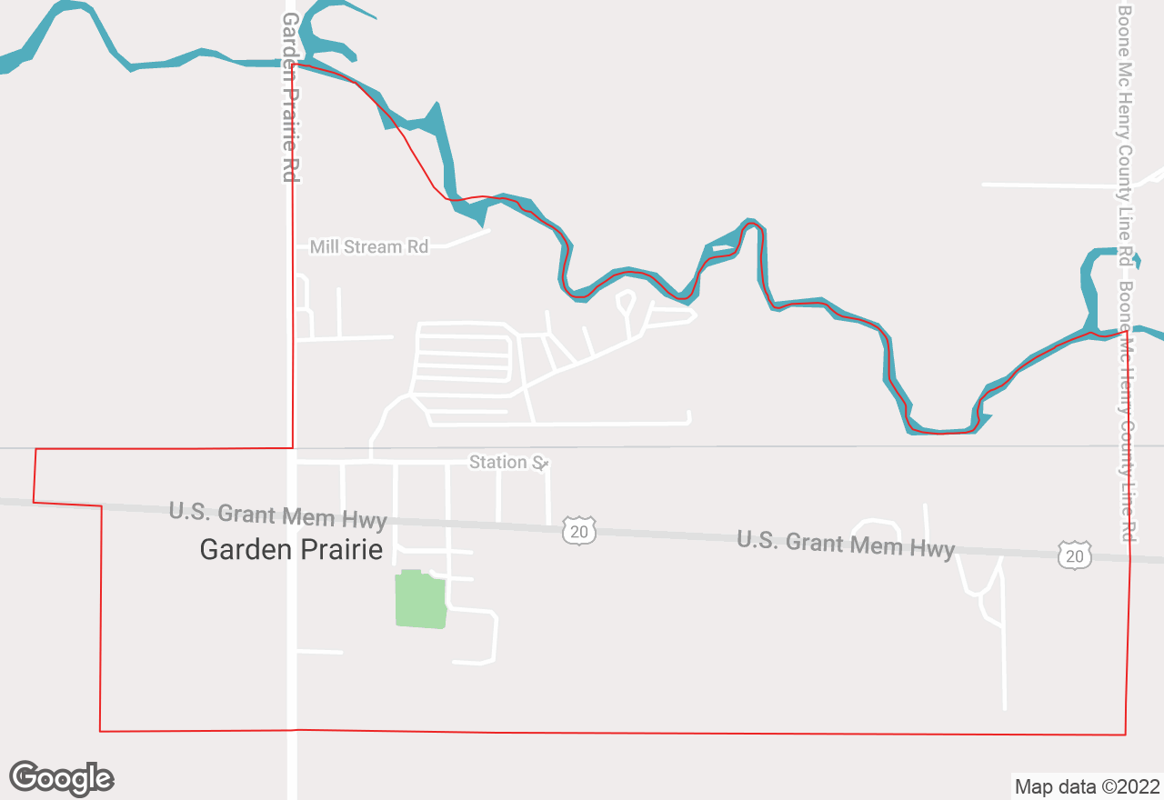 Garden Prairie map