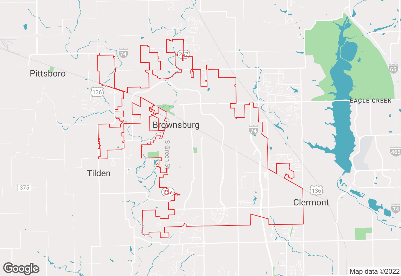 Brownsburg map